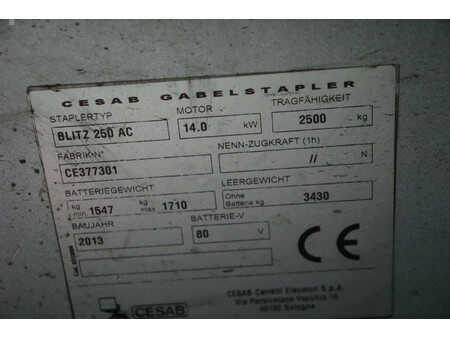 Carrelli elettrici 4 ruote 2013  Cesab BLITZ250AC (20)