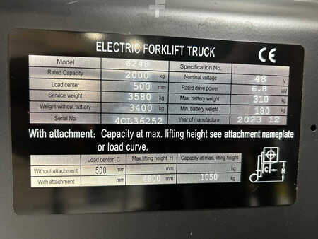 Elektryczne 4-kołowe 2023  Noblelift Q20C (23)