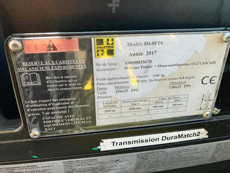 Carretilla elevadora GLP 2017  Hyster H4.0FT6 (14)