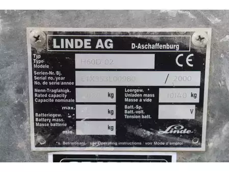 Dieselový VZV 2000  Linde H60D-02 (29)