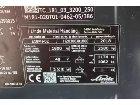 Elektromos 4 kerekű 2018  Linde E18PH-02 (26)