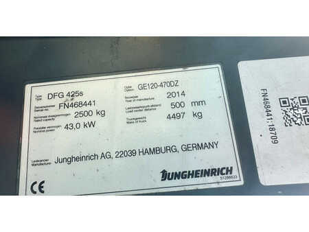 Wózki widłowe diesel 2014  Jungheinrich DFG 425s (7)
