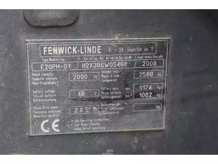 4-wiel elektrische heftrucks 2008  Linde E20PH-01 (25)