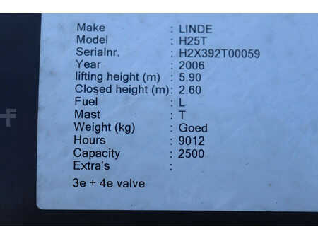 Carrelli elevatori GPL 2006  Linde H25T (36)