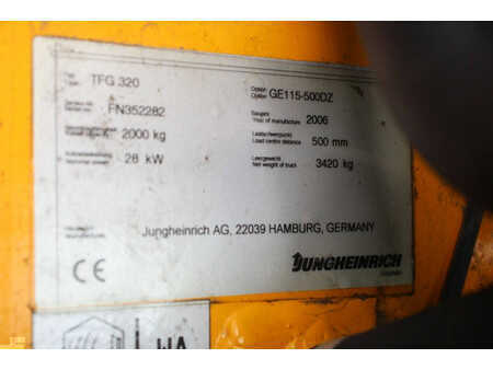 Gas gaffeltruck 2006  Jungheinrich TFG 320 (27)