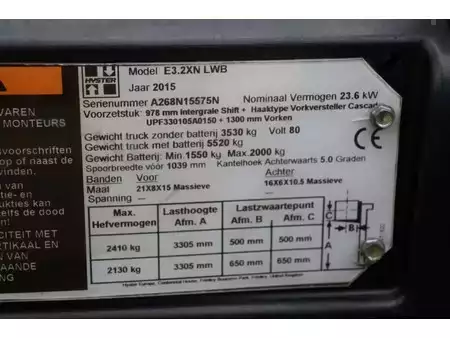 4-wiel elektrische heftrucks 2015  Hyster E3.2XN (31)