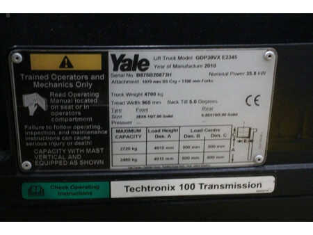 Dieselstapler 2010  Yale GDP30VX E2345 (21)