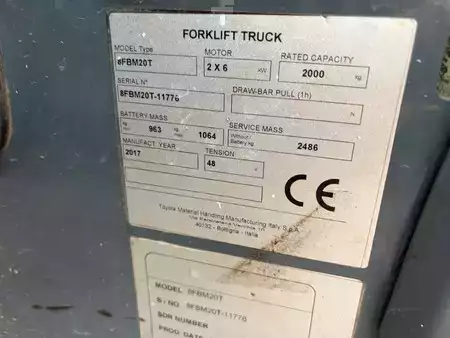 Elektro 4 Rad 2017  Toyota 8FBM20T (10)