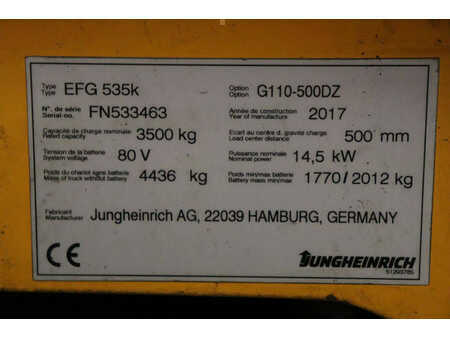 Chariots électriques à 4 roues 2017  Jungheinrich EFG 535k (32)