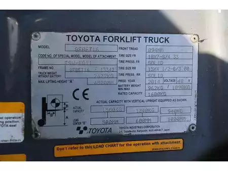 Elektro 4 Rad 2014  Toyota 8FBET16 (31)
