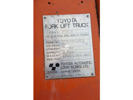 El truck - 4 hjulet 1988  Toyota 2FBE15 (21)