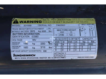 Elektromos 4 kerekű - CAT Lift Trucks 2EP500 (25)