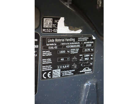 Elektryczne 4-kołowe 2020  Linde E16L-02 (26)
