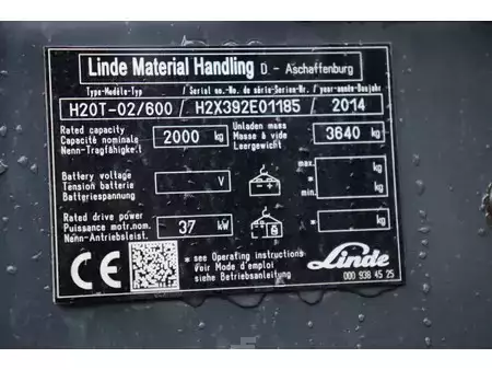 Carretilla elevadora GLP 2014  Linde H20T-02/600 (28)