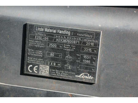 4-wiel elektrische heftrucks 2016  Linde E25L-01 (13)
