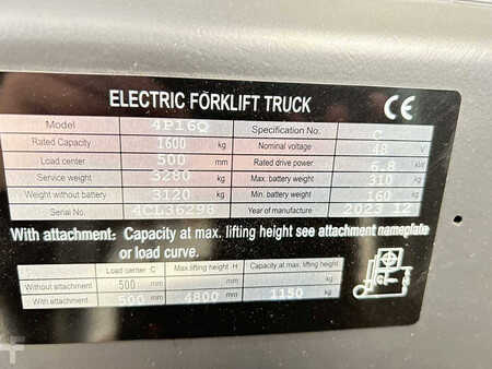 4-wiel elektrische heftrucks 2023  Noblelift FE4P16QC (18)