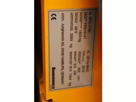 Eléctrico - 4 rodas 2016  Jungheinrich EFG 216k (32)