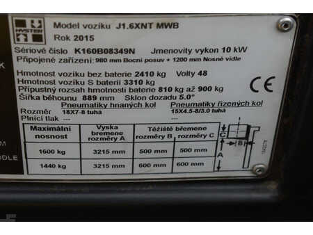 Eléctrica de 4 ruedas 2015  Hyster J1.6XNT (23)