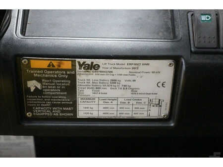 Eléctrica de 4 ruedas 2012  Yale ERP16VT SWB (19)
