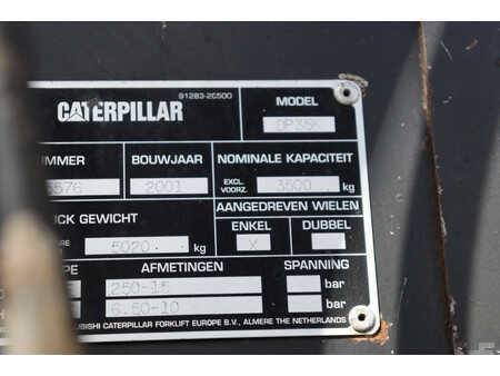 Carrelli elevatori diesel 2001  CAT Lift Trucks DP35K (33)