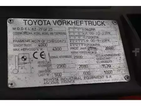 LPG heftrucks 2000  Toyota 42-7FGF25 (28)
