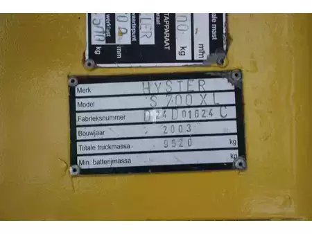 Chariots élévateurs GPL 2003  Hyster S7.00XL (26)