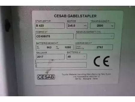 Sähkö - 4 pyör 2017  Cesab B420 (17)