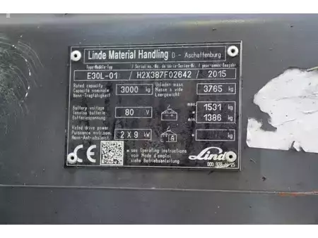 Electric - 4 wheels 2015  Linde E30L-01 (32)