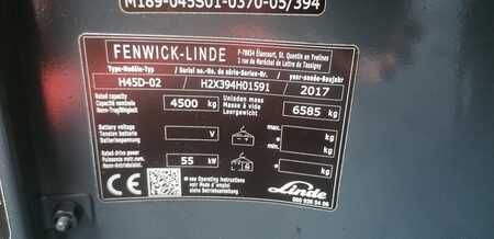 Carretilla elevadora diésel 2017  Linde H45D-02 (9)