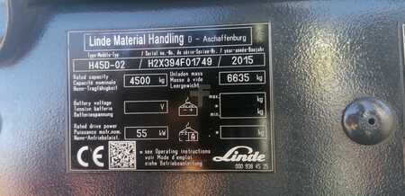 Diesel gaffeltruck 2015  Linde H45D-02 otoč (8)