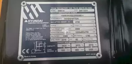 Elektro čtyřkolový VZV 2019  Hyundai 30BH-9 (8)