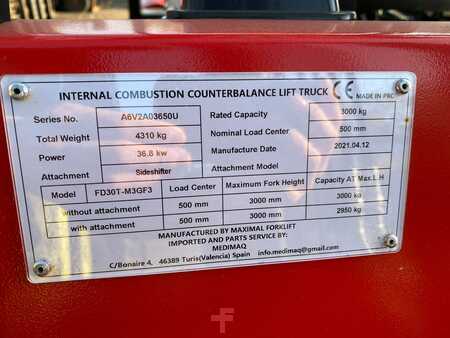 Carrelli elevatori diesel 2021  Maximal FD30T (8)