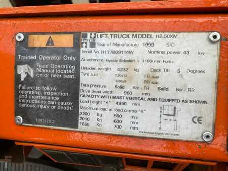 Carretilla elevadora diésel 1999  Hyster H2.50XM (8)