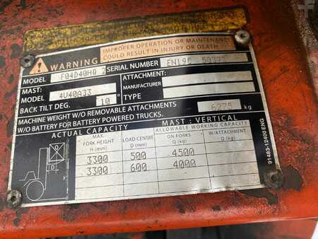 Dieselstapler 2006  Nissan F04D40HQ2 (11)