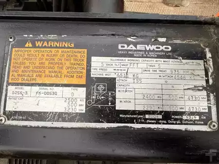 Diesel gaffeltruck 2004  Daewoo D25S-3 (9)