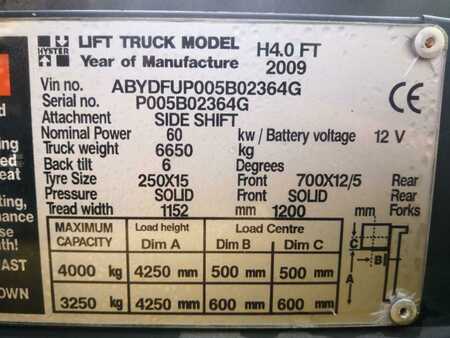 Elektro čtyřkolový VZV 2009  Hyster H4.00FT5 (4)