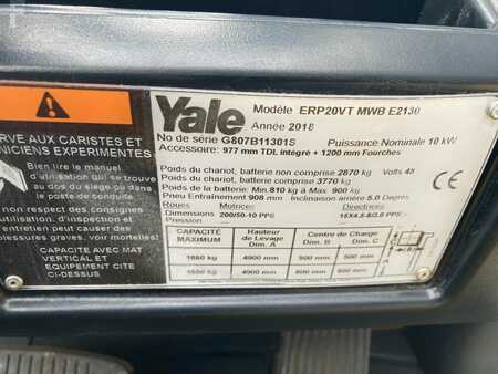 Chariot 3 roues électrique 2018  Yale ERP20VT (7)