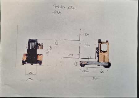 Carretilla de carga lateral 2014  Combilift C3000 (16)