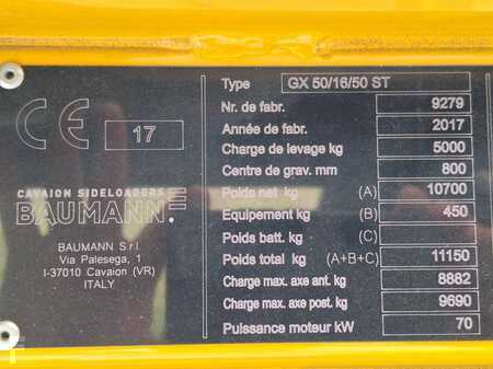 Carretilla de carga lateral 2017  Baumann GX50/15/50 ST (23)