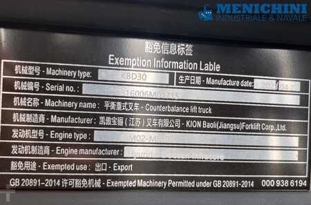 Empilhador diesel 2023  Baoli KBD30 (9)