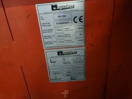Empilhadores de via estreita 2013  Magaziner EK 1100 (4)