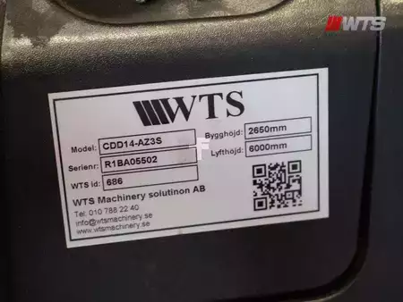 El-stabler - Med platform 2021  HC (Hangcha) CDD14-AZ3S | 6000mm Lyfthöjd (4)