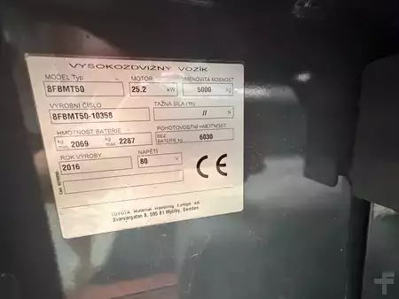 Eléctrico - 4 rodas 2016  Toyota 8FBMT50 (7)
