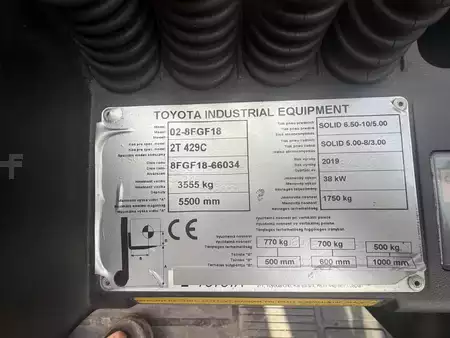 Gas gaffeltruck 2019  Toyota 02-8FGF18 (9)