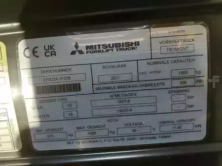 Chariots électriques à 3 roues 2021  Mitsubishi FB16CN2T (4)