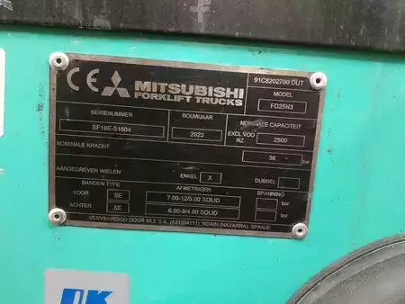 Dízel targoncák 2023  Mitsubishi FD25P3 (4)