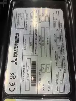 Elektromos 3 kerekű 2023  Mitsubishi FB20N2T (8)