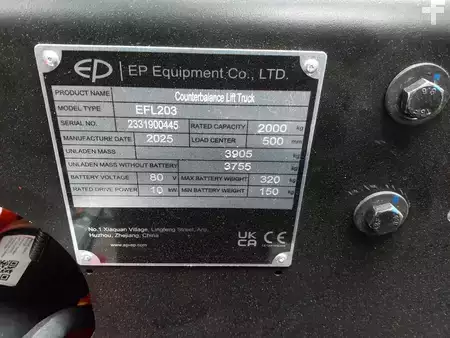 Electric - 4 wheels 2025  EP Equipment EFL203-T4800 (10)