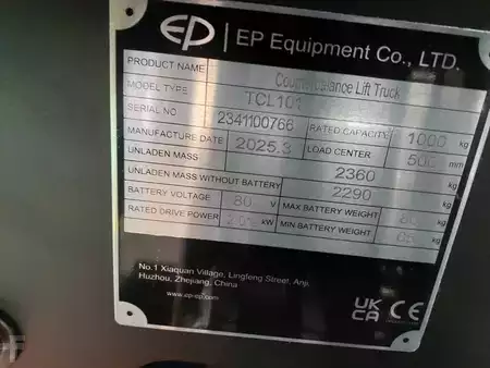 Eléctrico - 3 rodas 2025  EP Equipment TCL101-T4300 (8)