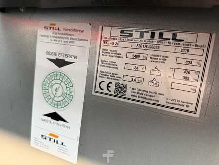 Nízkozdvižný vozík 2018  Still EXU-S 24 (9)